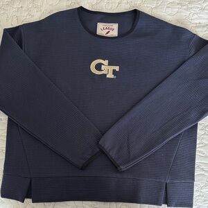 League Navy Sweatshirt with Georgia Tech Emblem